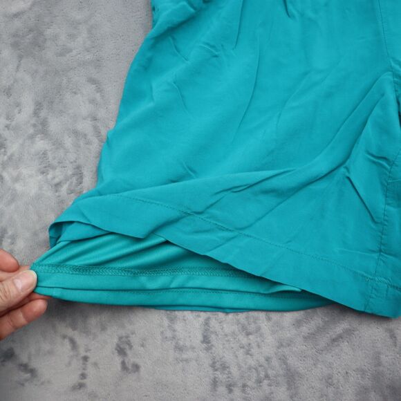 Serena Williams Signature Statement Shorts Womens 8 Green Zip Pocket Rayon - Picture 11 of 16